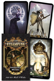 Steampunk mini tarot deck by Barbara Moore and Aly Fell