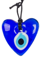 Heart shape Evil eye wall hanging necklace