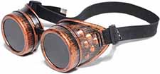Steampunk copper goggles.