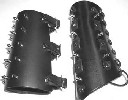 Leather spiked gauntlets