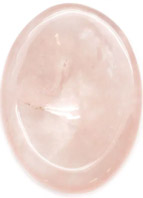Rose quartz tumbled worry stone