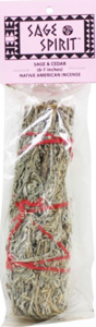 Herbal scents smudge stick incense Sage/ Cedar 6-7 inches
