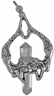 Viva sterling silver mermaid crystal necklace
