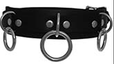 Ape leather three ring leather collar