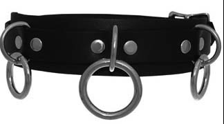Ape Leather Three ring, 1 large, 2 small leather buckle genuine leather bracelet