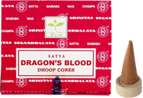 Dragon's Blood Satya dhoop 10 incense cones with small burner