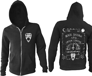 Blackcraft Hail Satan and Drink Coffee zip up hoodie jacket