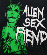 Alien Sex Fiend men's black/white/green print t-shirt