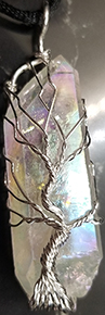 Angel aura 2 inchtree of life necklace