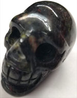 Bloodstone skull 1 1/2 inch