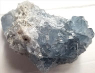 Blue calcite druzy