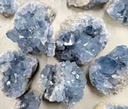 Blue celestite crystal 2 inch