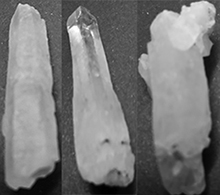 Clear quartz crystal point 1 1/4 inch