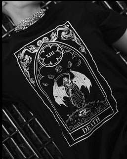 The Pretty Cult Death tarot card tee shirt