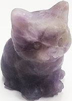 Purple Fluorite Fat Cat 1 1/4 inch