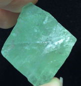 Green fluorite 3/4 inch hex octahedron