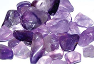assorted tumbled amethyst 1/2 to 1 7/8 inch stones