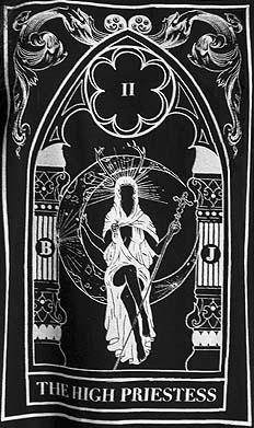 The Pretty Cult black cotton High Priestess tarot tee shirt