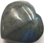 Labradorite 1 1/2 inch heart