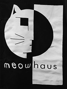 Meowhaus mens black t-shirt