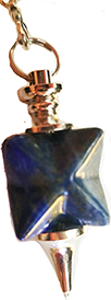Merkaba lapis lazuli pendulum