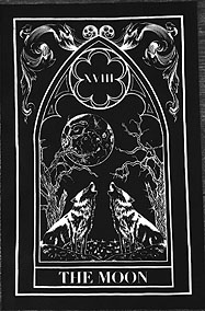 The Pretty Cult black Moon sew on back patch