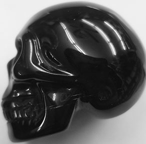 Obsidian skull 2 1/2 inch