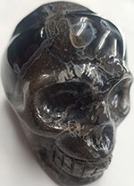 Obsidian Skull 2 inch