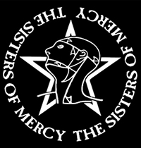 Sisters of Mercy Merciful Release mens white black t-shirt