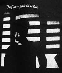 The Cure Let's Go to Bed Westworld white ink on black mens adult tee design