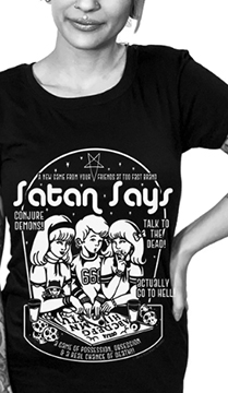 Too Fast ladies Satan Says tshirt