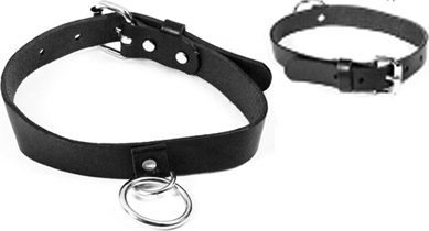 Mascorro Leather 3/5 inch choker with o-ring