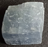 Rough blue calcite specimen