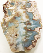 Blue flame agate l 1/2 inch specimen
