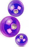 14 ga blue/purple niobium dimpled captive ball for use with 14 ga captive bead ring