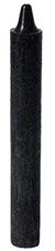 Black 6 inch taper candle