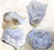 Chalcedony blue agate 1 1/2 inch