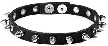 Mascorro Leather 1/2 inch choker with short chrome spikes