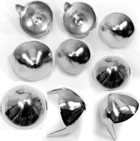 1/2 inch screw back conical chrome stud 