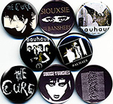  band buttons, badges, pins