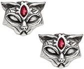 Alchemy of England English pewter Sacred Cat earrings