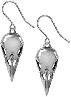 Alchemy English pewter Coeur Crane earrings