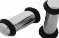 4 ga stainless steel earlet with black rubber o-rings