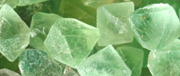 Green fluorite 3/4 inch octachedron