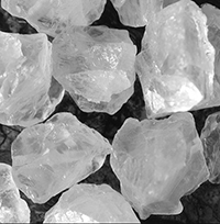 Clear quartz rough crystal point 
