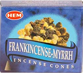 Frankincense and myrrh Hem cone incense 10 pack