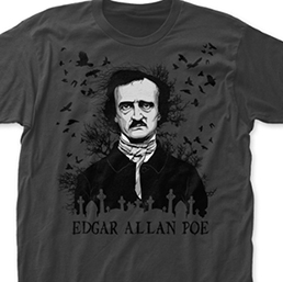 Impact Edgar Allen Poe Ravens mens' black t-shirt