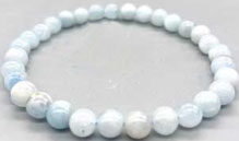 4-8mm aquamarine stretch bracelet