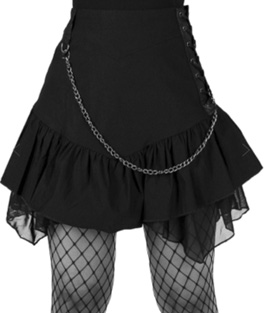 Killstar black Moonspell mini skirt