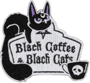 Killstar Coffee and Cats patch